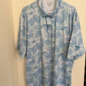 Tommy Bahama PGA WEST Light Blue Tropical Print Polo